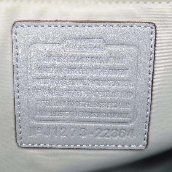 Vintage Coach Gray Signature Double Zip Baby Bag - Picture 9 of 12